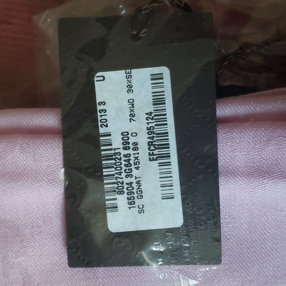 NWT Authentic Gucci Scarf Light Pink - Picture 4 of 6